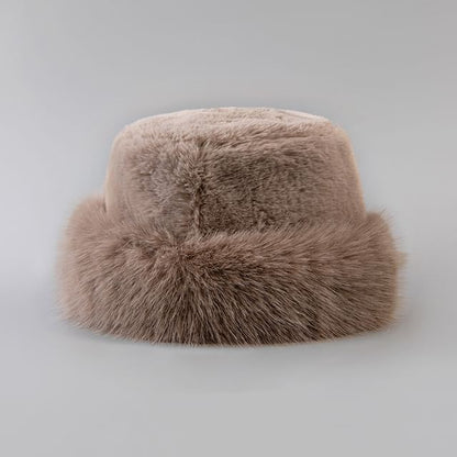 Plain Faux Fur Hat