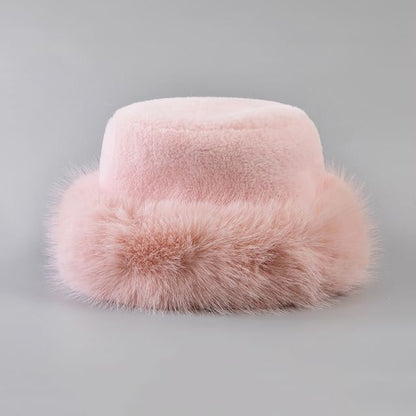 Plain Faux Fur Hat