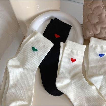 Heart Print Socks / Set