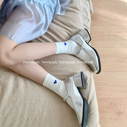 Heart Print Socks / Set
