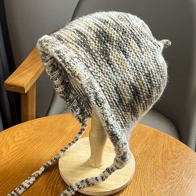 Melange Earflap Hat