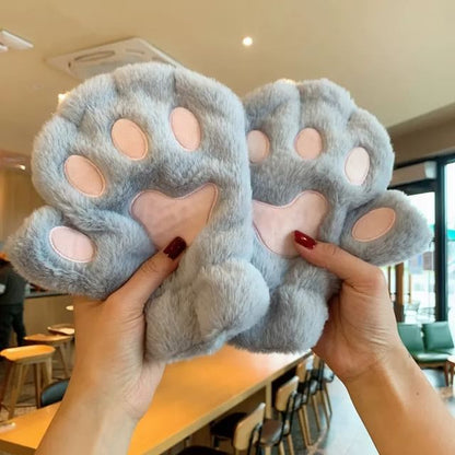 Cat Paw Fingerless Gloves
