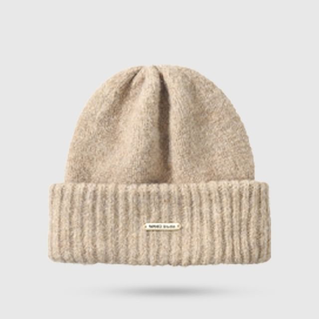 Plain Knit Casual Beanie