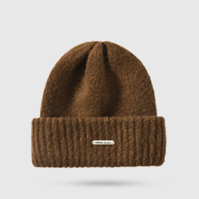 Plain Knit Casual Beanie