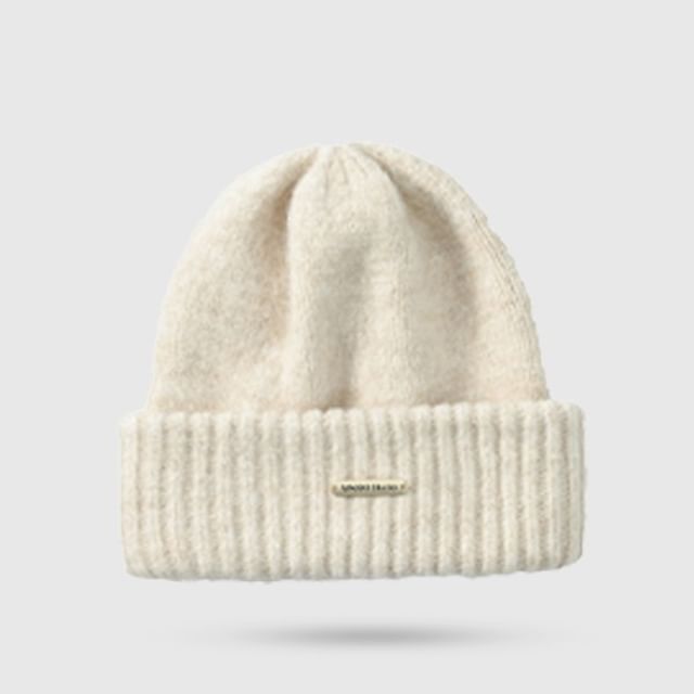 Plain Knit Casual Beanie