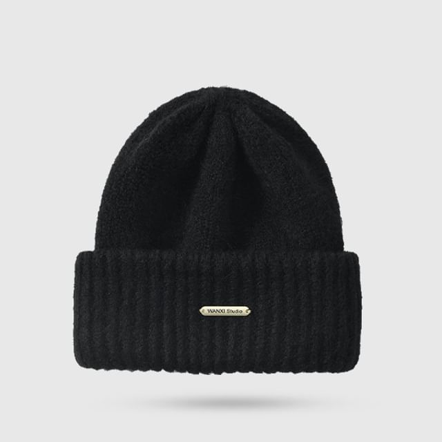 Plain Knit Casual Beanie