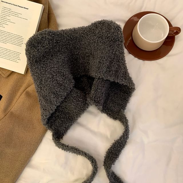 Bear Ear Chenille Bonnet Hat