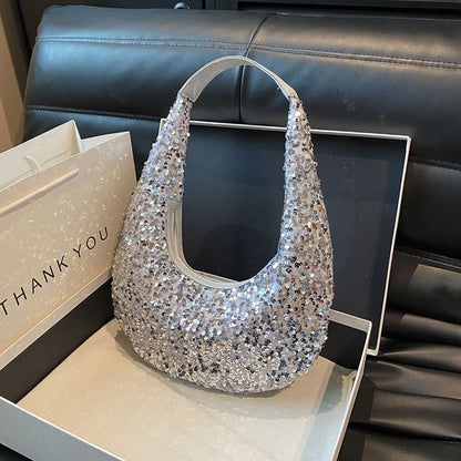 Sequined Shoulder Bag