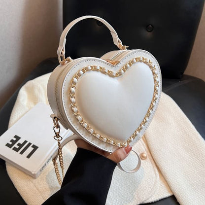 Heart Chained Crossbody Bag