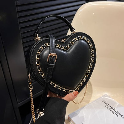 Heart Chained Crossbody Bag