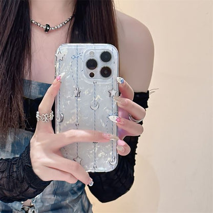 Moon & Star Phone Case - iPhone 15 Pro Max / 15 Pro / 15 Plus / 15 / 14 Pro Max / 14 Pro / 14 / 13 Pro Max / 13 Pro / 13 / 12 Pro Max / 12 Pro / 12 / 11