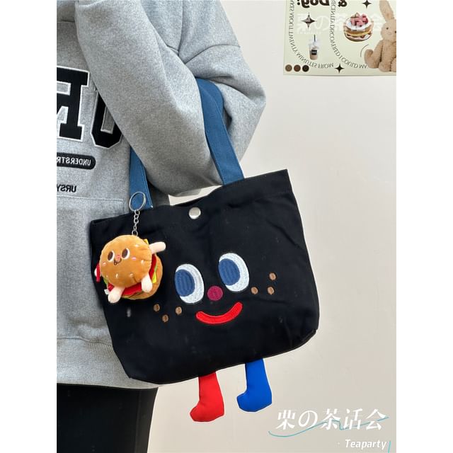 Cartoon Embroidered Lunch Bag / Charm / Set