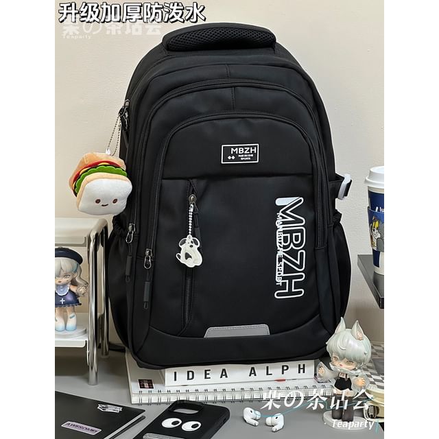 Lettering Laptop Backpack / Charm / Set