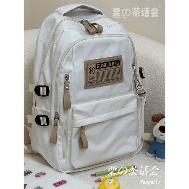 Lettering Label Applique Laptop Backpack / Charm / Set