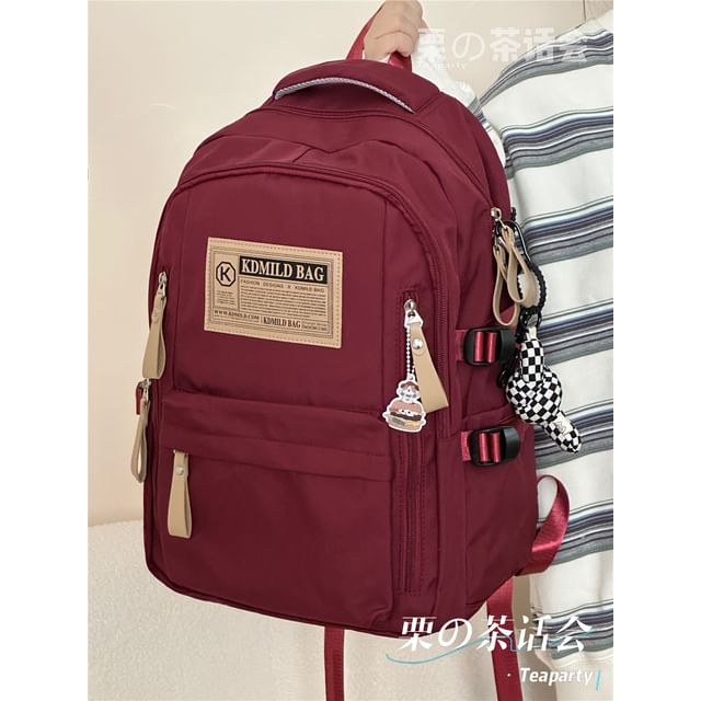 Lettering Label Applique Laptop Backpack / Charm / Set