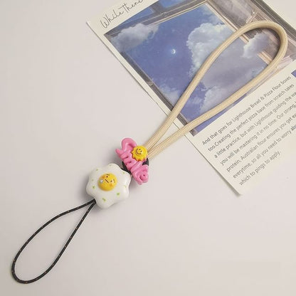 Lettering Fried Egg Phone Strap (Various Designs)