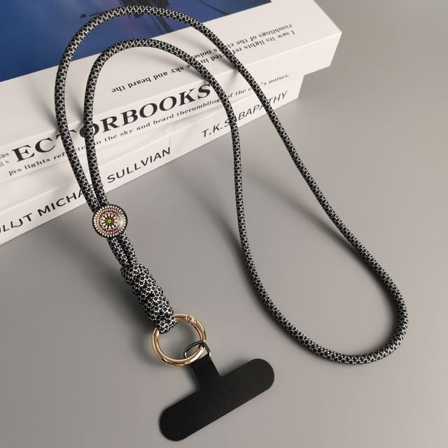 Woven Cord Phone Lanyard with Lanyard Pad