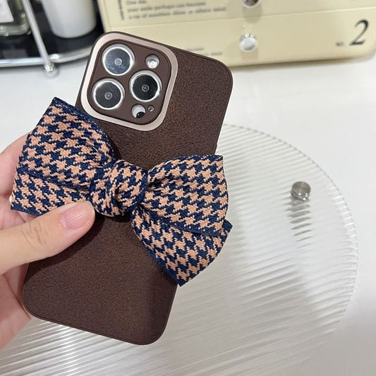 Bow Case Phone Houndstooth