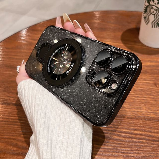 Case Phone Glitter Stand Ring