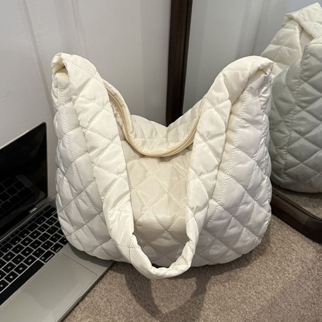 Plain Quilted Crossbody Bag