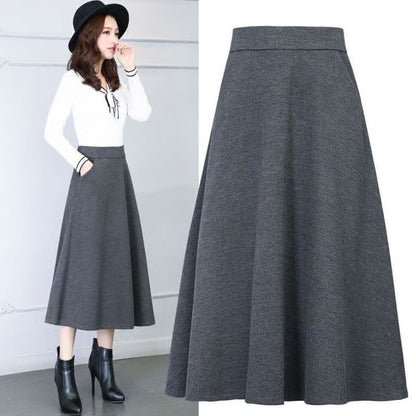 Versatile High-Rise A-Line Skirt