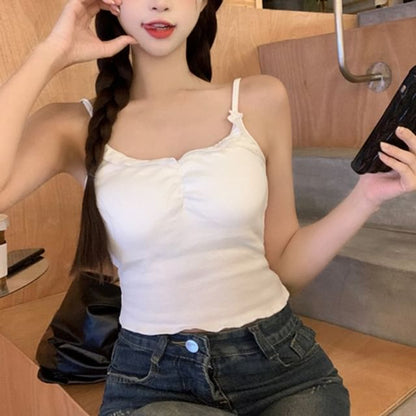 Schlichtes Camisole-Top mit U-Ausschnitt