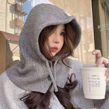 Buttoned Knit Balaclava