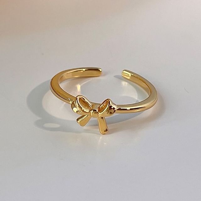 Bow Alloy Open Ring