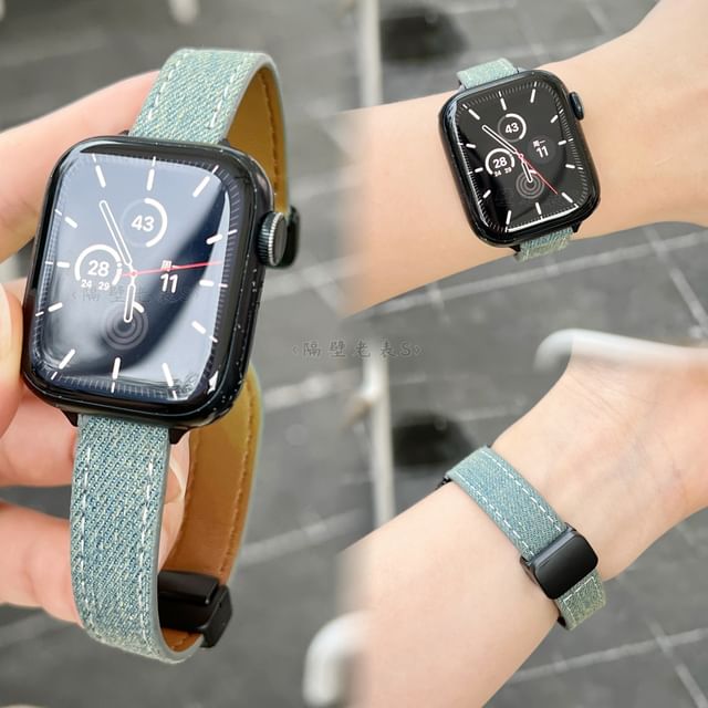 Denim Magnetic Apple Watch Band