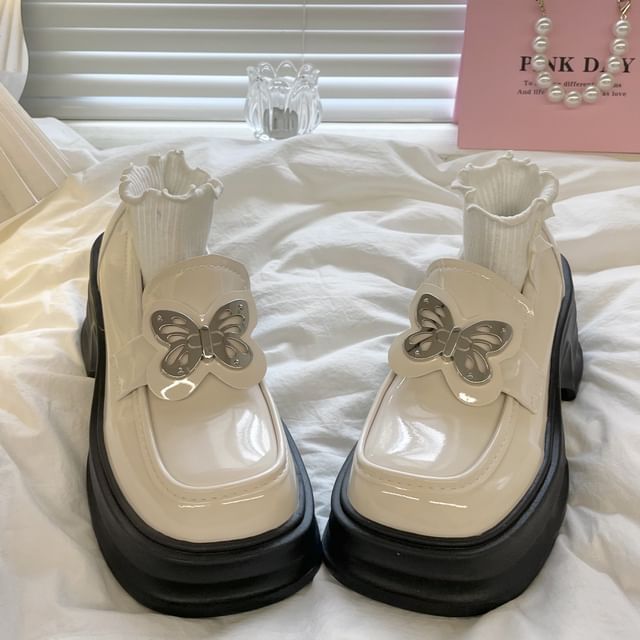 Platform Butterfly Loafers