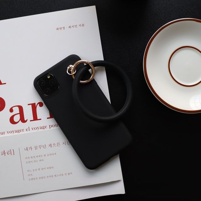 Plain Charm Phone Case Hoop