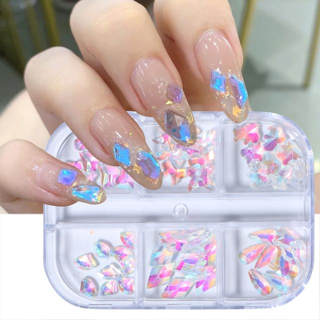 Holographic Resin Nail Art Decoration