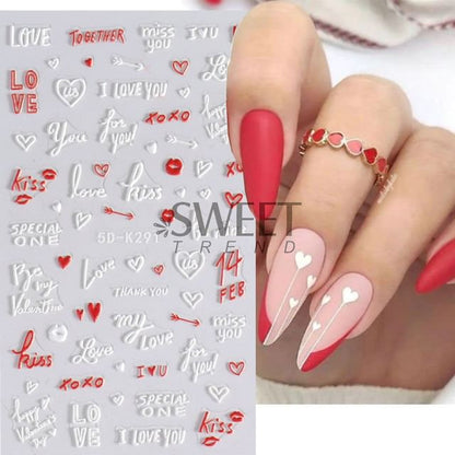 Nail Art Stickers (Various Designs)