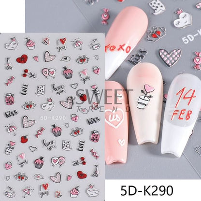 Nail Art Stickers (Various Designs)