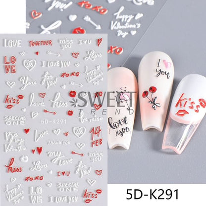 Nail Art Stickers (Various Designs)