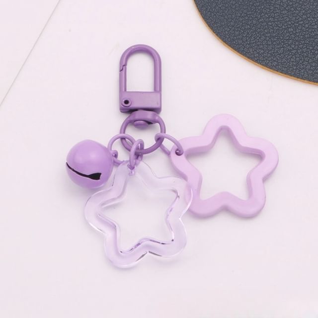 Star Bell Bag Charm Keyring