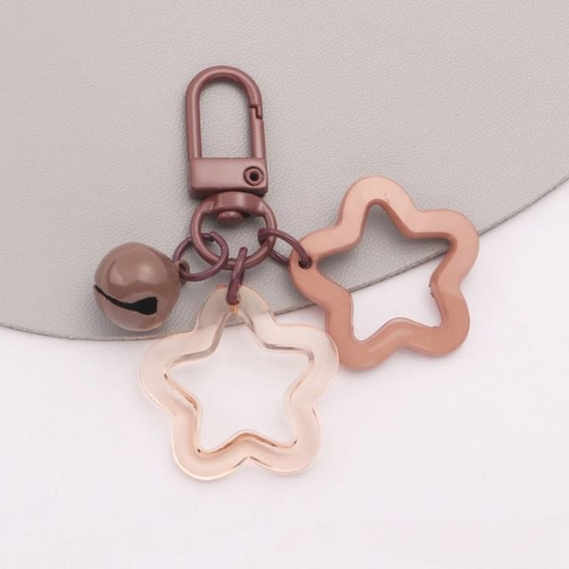 Star Bell Bag Charm Keyring