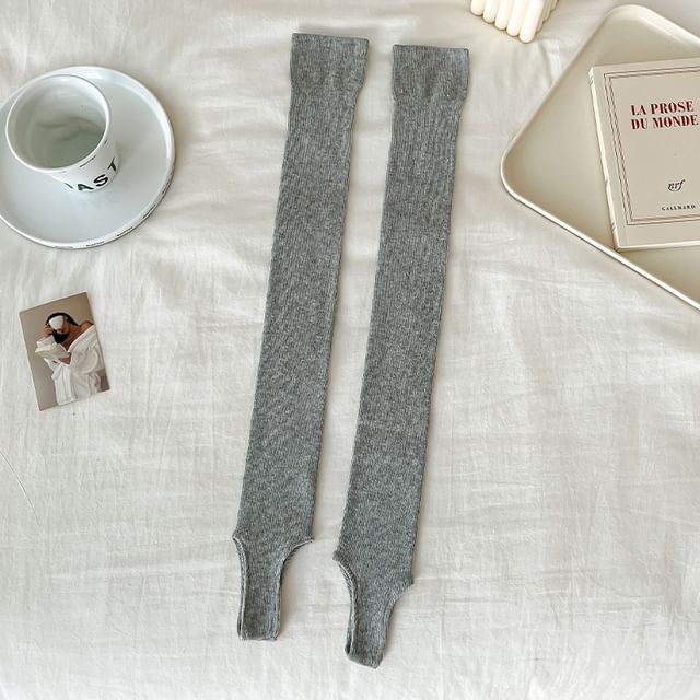 Plain Ribbed Leg Warmer