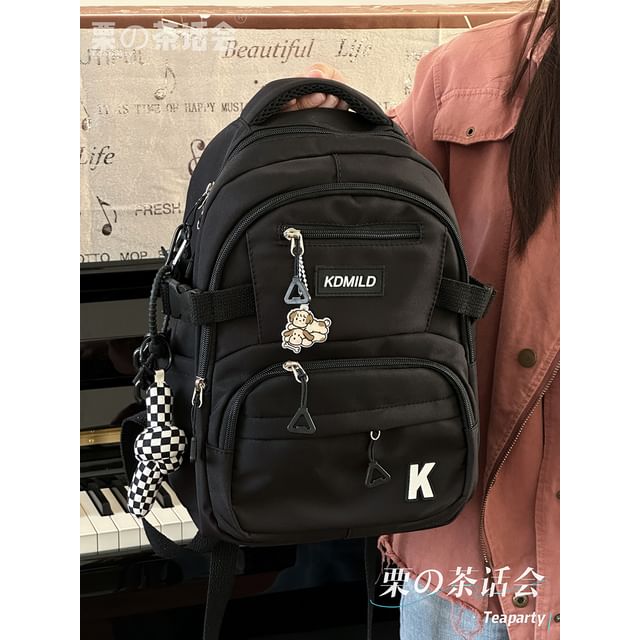 Lettering Buckle Backpack