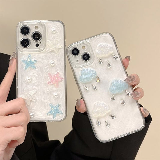Rain Phone Cloud Starfish Case /