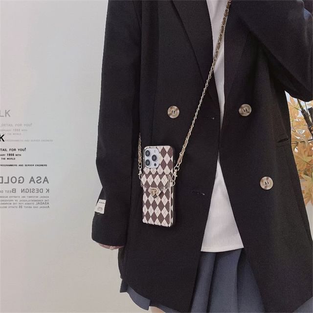 Lanyard Argyle Case Phone