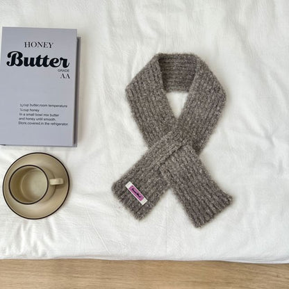 Criss Cross Knit Light Scarf