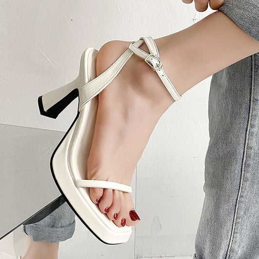 Ankle Strap Platform Chunky Heel Sandals