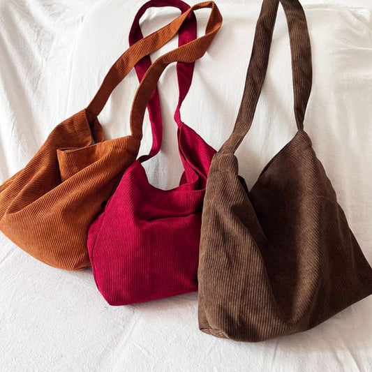 Crossbody Bag Plain Corduroy