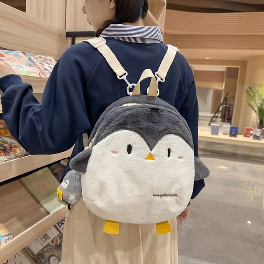 Penguin Fluffy Backpack