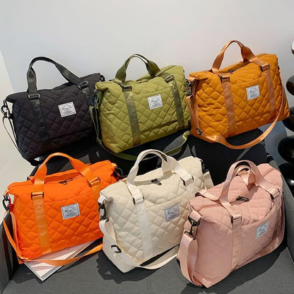 Applique Quilted Carryall Bag