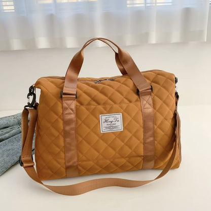 Applique Quilted Carryall Bag