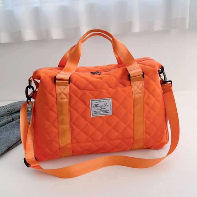 Applique Quilted Carryall Bag