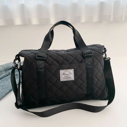 Applique Quilted Carryall Bag