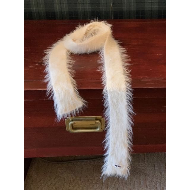 Plain Fluffy Light Scarf